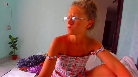 Sensual anal play with a Ukrainian beauty and a massive dildo
